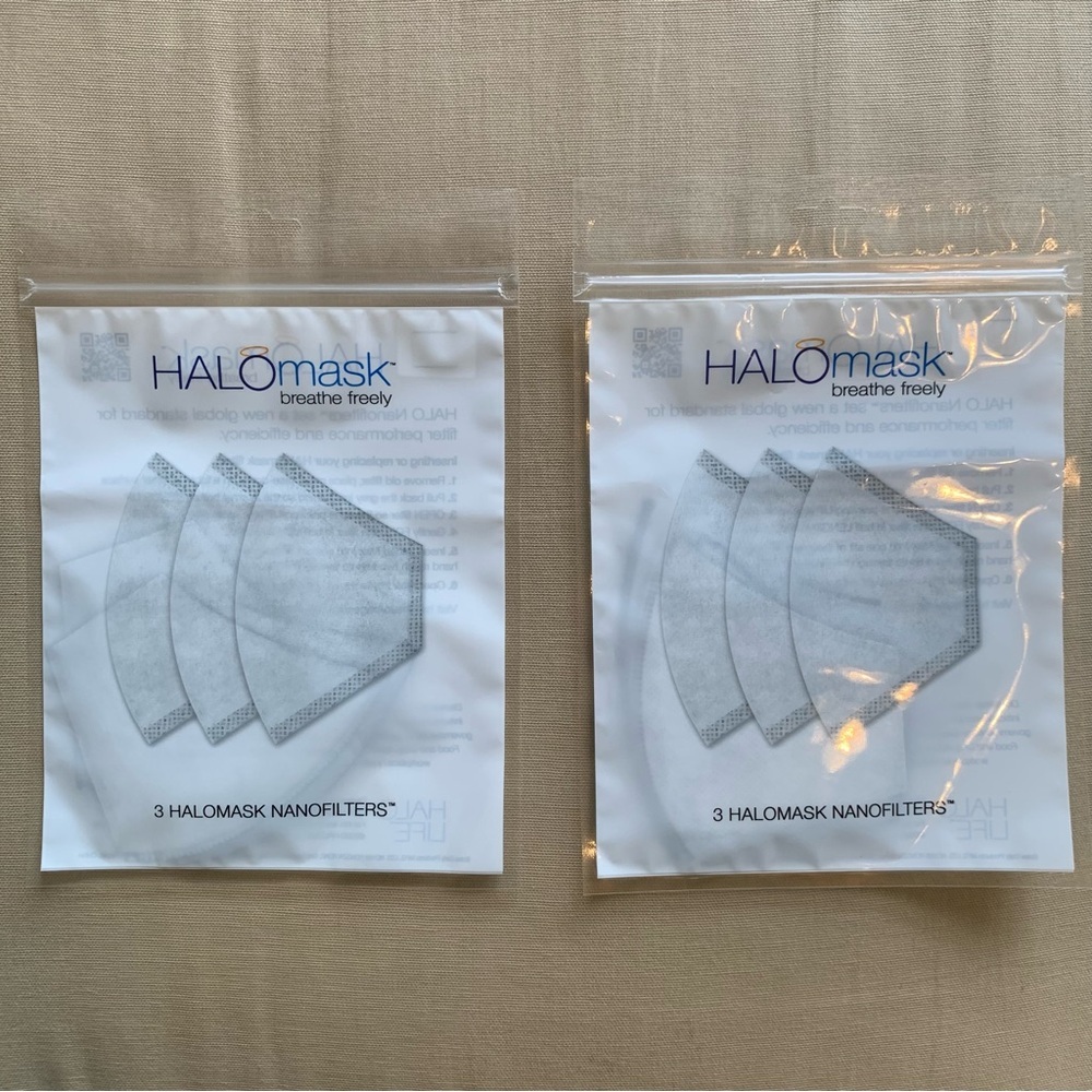 HaloMask NanoFilter Replacement - Size‎ Large - Sealed - Lot of 6 Filters NEW